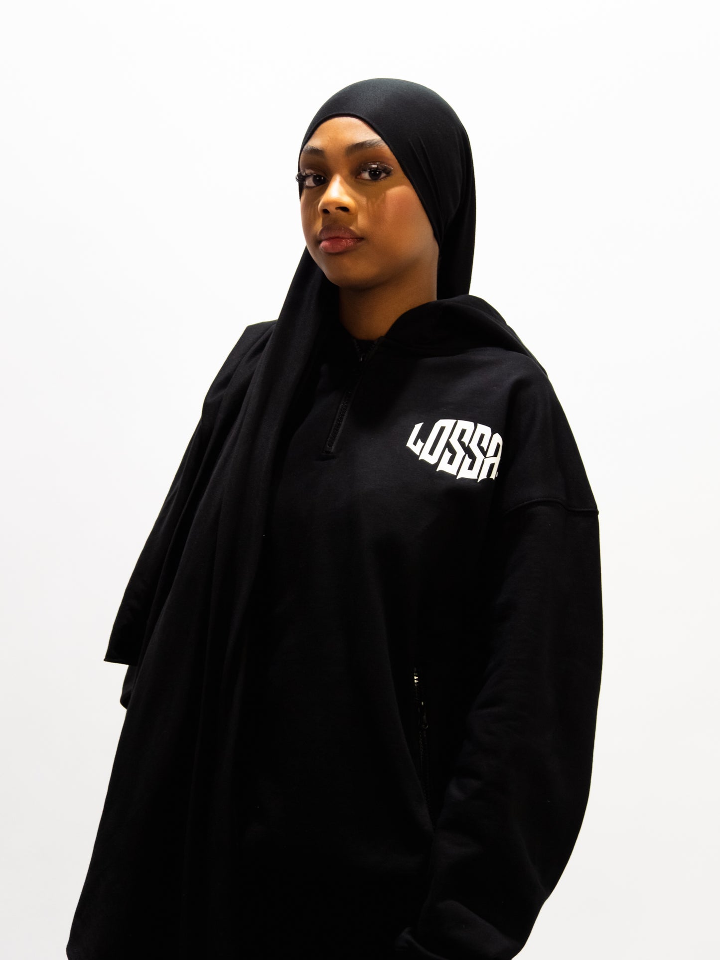 HOODIE LOSSA - BLACK